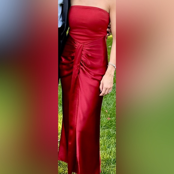 Staud Wayfaring Mixed Media Midi Dress - Picture 4 of 4